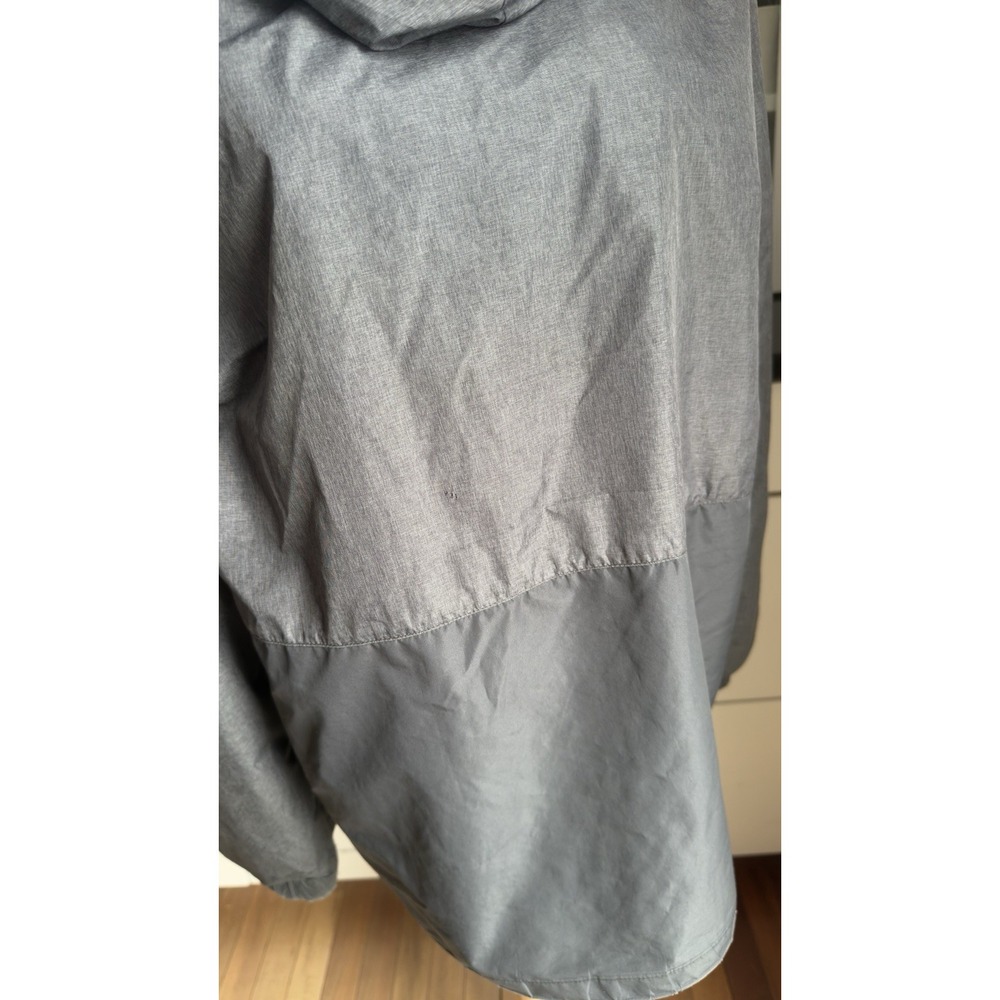 Hurley Men's Hooded Windbreaker Jacket Gray Full Zip Lightweight Skateboard–Med - Picture 4 of 9